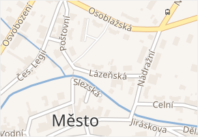 Lázeňská v obci Město Albrechtice - mapa ulice