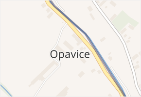 Opavice v obci Město Albrechtice - mapa části obce