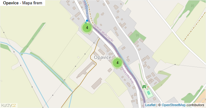 Opavice - mapa firem