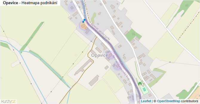 Opavice - mapa podnikání