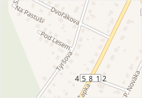 Tyršova v obci Město Albrechtice - mapa ulice