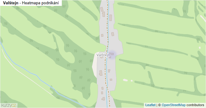 Valštejn - mapa podnikání
