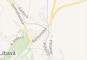 Berounská v obci Město Libavá - mapa ulice