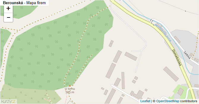 Berounská - mapa firem