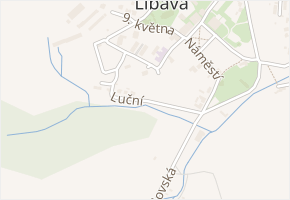 Luční v obci Město Libavá - mapa ulice