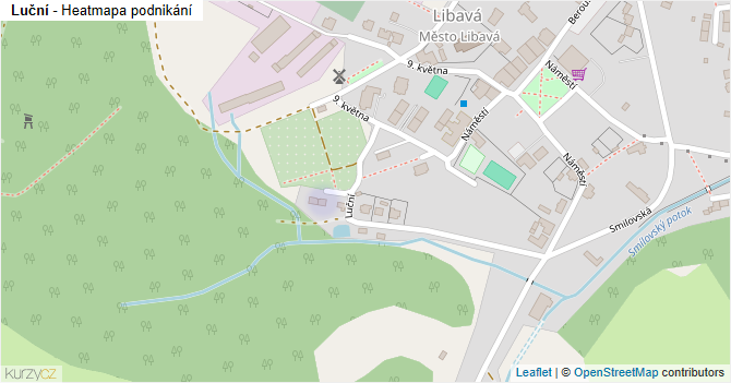 Luční - mapa podnikání