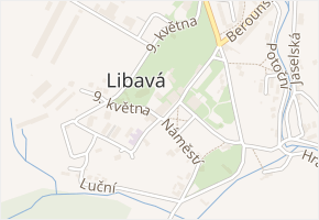 Náměstí v obci Město Libavá - mapa ulice