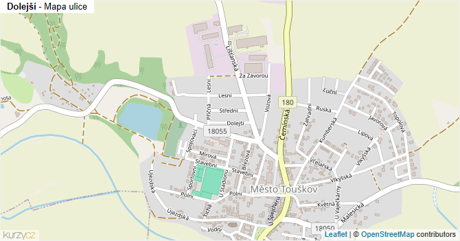 Dolejší - mapa ulice