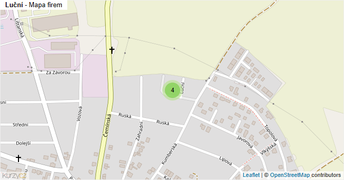 Luční - mapa firem