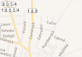 Ruská v obci Město Touškov - mapa ulice