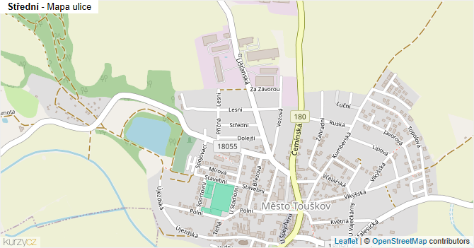 Střední - mapa ulice