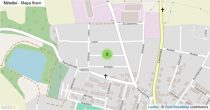 Střední - mapa firem