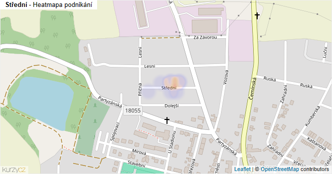 Střední - mapa podnikání