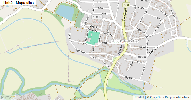 Tichá - mapa ulice