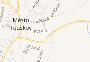 U Vaječkárny v obci Město Touškov - mapa ulice