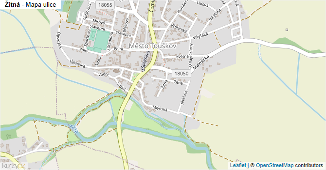 Žitná - mapa ulice