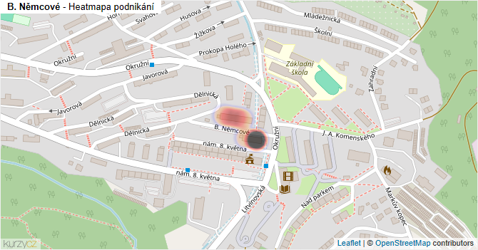 B. Němcové - mapa podnikání