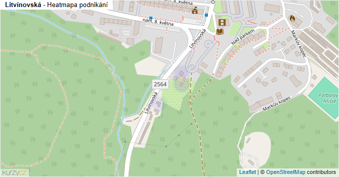 Litvínovská - mapa podnikání