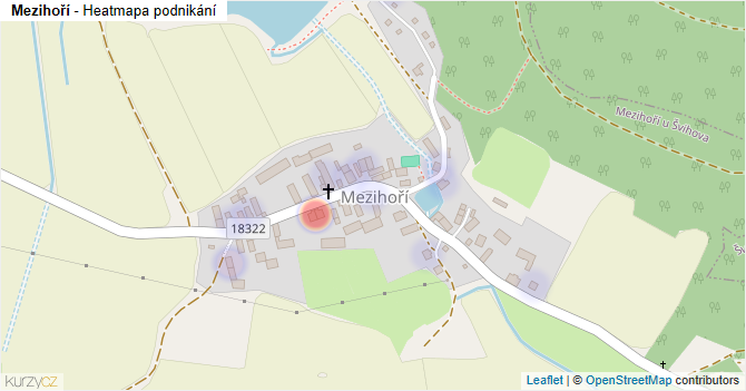 Mezihoří - mapa podnikání