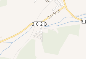 Alpská víska v obci Meziměstí - mapa ulice