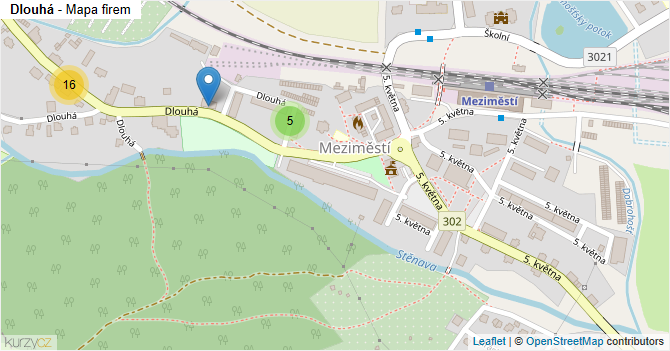 Dlouhá - mapa firem