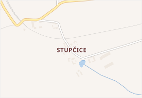 Stupčice v obci Mezno - mapa části obce