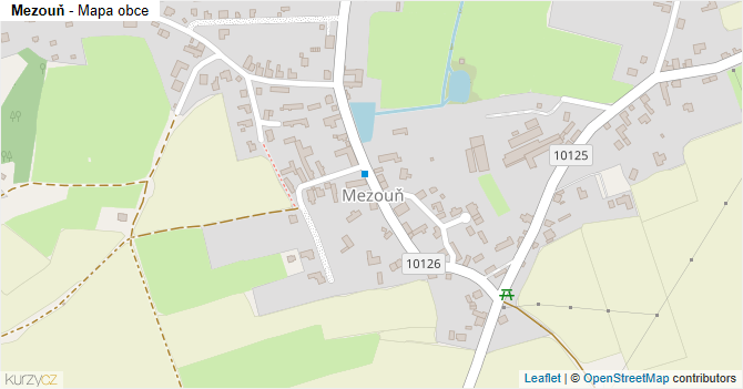 Mezouň - mapa obce
