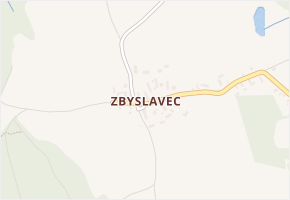 Zbyslavec v obci Míčov-Sušice - mapa části obce