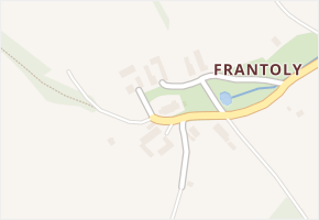 Frantoly v obci Mičovice - mapa části obce