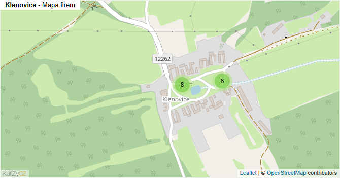 Klenovice - mapa firem