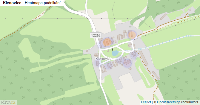 Klenovice - mapa podnikání