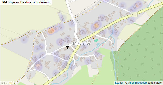 Mikolajice - mapa podnikání
