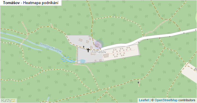 Tomášov - mapa podnikání