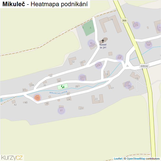 Mapa Mikuleč - Firmy v části obce.