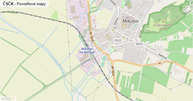 ČSČK - záplavové mapy stoleté vody