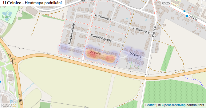 U Celnice - mapa podnikání