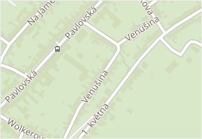 Venušina v obci Mikulov - mapa ulice