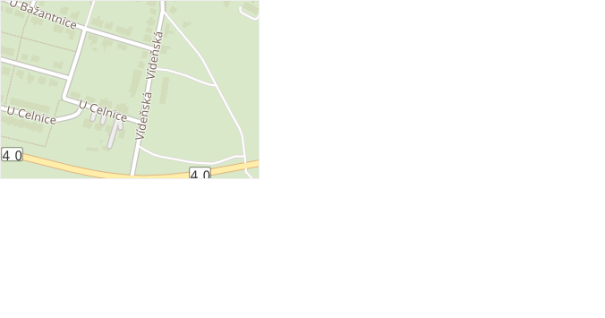 Vídeňská v obci Mikulov - mapa ulice