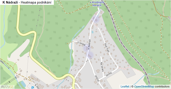K Nádraží - mapa podnikání