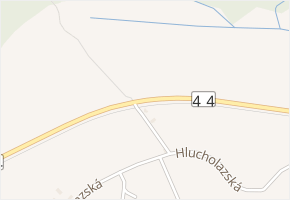 Hlucholazská v obci Mikulovice - mapa ulice