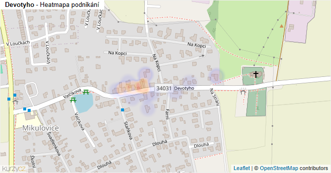 Devotyho - mapa podnikání