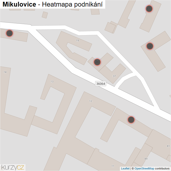 Mapa Mikulovice - Firmy v obci.