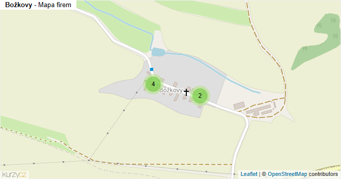 Božkovy - mapa firem