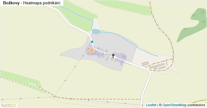 Božkovy - mapa podnikání