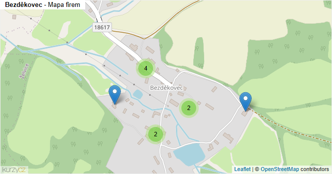 Bezděkovec - mapa firem