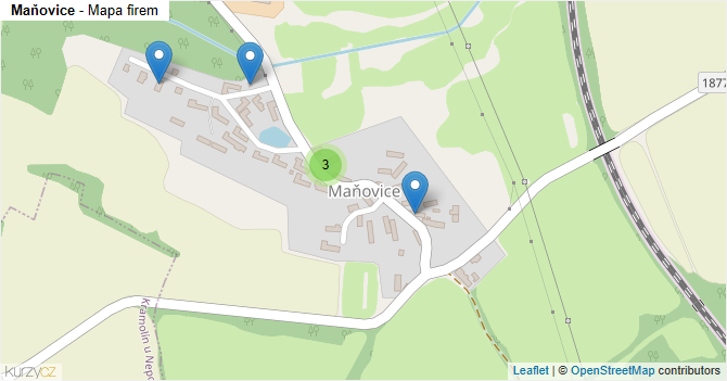 Maňovice - mapa firem