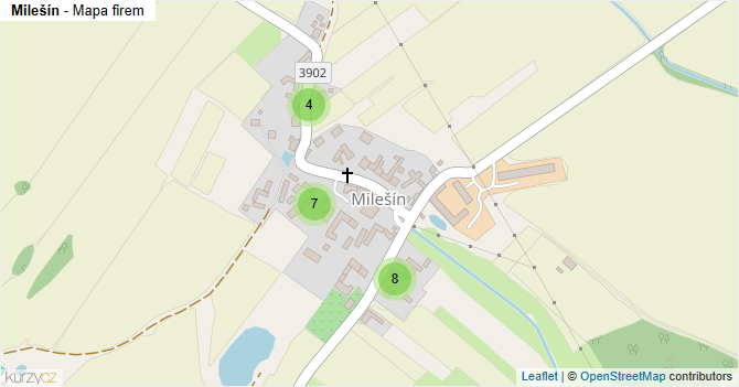 Milešín - mapa firem