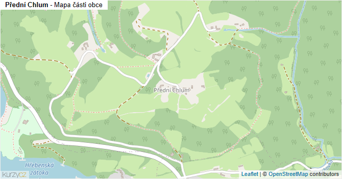 Přední Chlum - mapa části obce