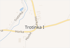 Horka v obci Miletín - mapa ulice