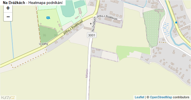 Na Drážkách - mapa podnikání